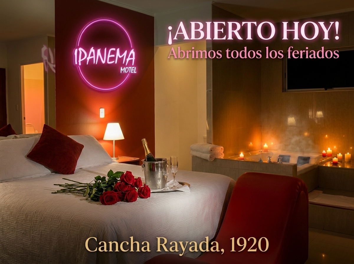 Motel Ipanema abierto siempre — atención 24 horas en Talca